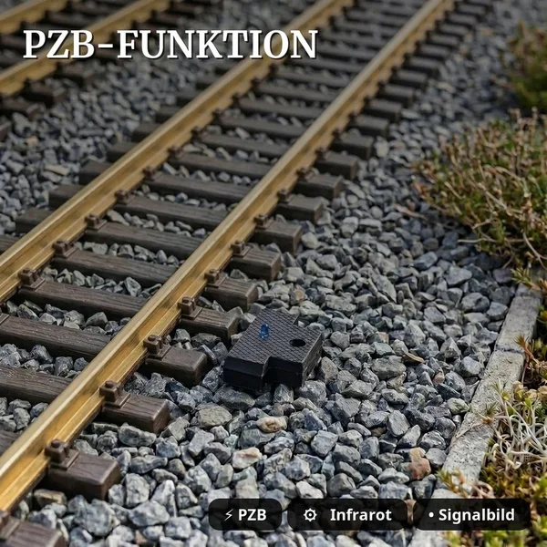 Lichtsignal Typ HV Hauptsignal mit Vorsignal für Spur G analog / digital mit Decoder ML-Train 83804641_auswahl4