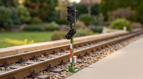Lichtsignal Typ HV Hauptsignal mit Vorsignal für Spur G analog / digital mit Decoder ML-Train 83804641_auswahl5