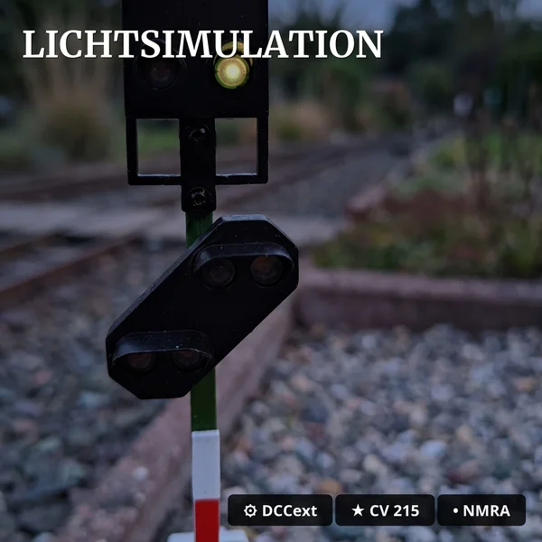 Lichtsignal Typ HV Einfahrtsignal mit Vorsignal für Spur G analog / digital mit Decoder ML-Train 83804642_auswahl4
