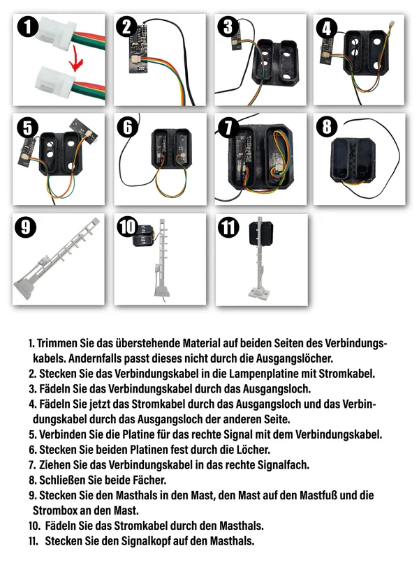 Lichtsignal RhB Vorsignal Typ L für Spur G analog / digital mit Decoder ML-Train 83814610_auswahl6
