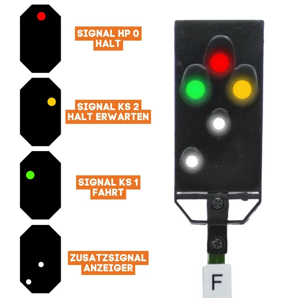 Lichtsignal Typ KS Wernigerode für Spur G analog / digital mit Decoder ML-Train 83814612_auswahl4