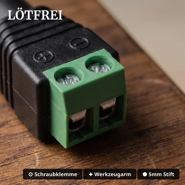 Anschlussadapter mit DC-Hohlbuchse 5,5 x 2,5 mm auf Terminal Block  – Spur G ML-Train 84003055_auswahl4