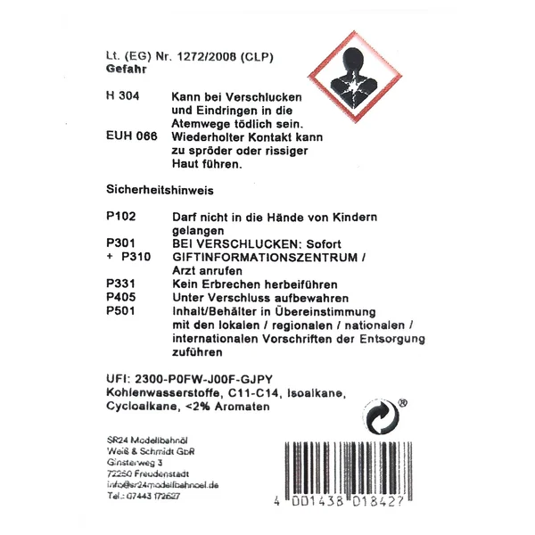 SR 24 Dampfflüssigkeit und Reinigungsöl 250 ml_auswahl3