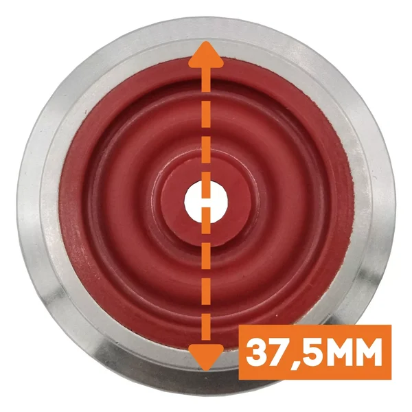 Laufrad Spur-G Lok rot mit Nut Lauffläche 37,5 mm aus Edelstahl ML-Train 86700599_auswahl1