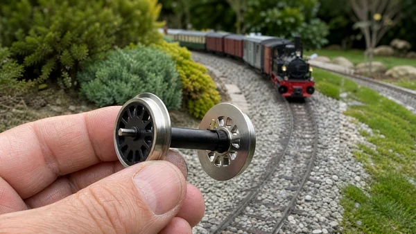 Speichenradsatz kugelgelagert stromführend aus Edelstahl Spur-G ML-Train 88675081_auswahl3