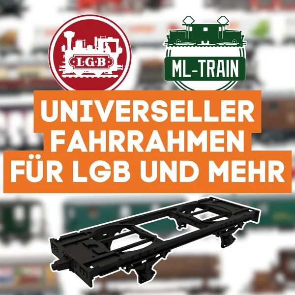 Universal Fahrrahmen schwarz 30 cm für Spur G ML-Train 88900001_auswahl5