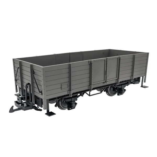 Hochbordwagen grau inkl. Türen mit Magnetverschluss und Edelstahlradsätzen als Spur G Bausatz ML-Train 88900050_auswahl5
