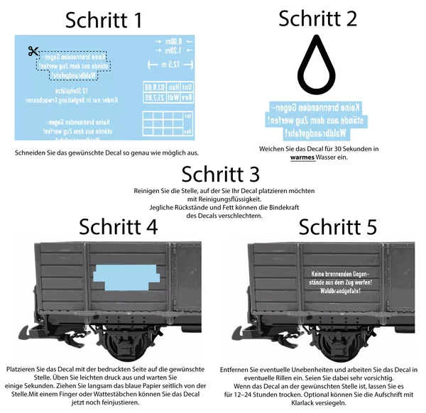 Beschriftungssatz für Personenwagen der DR/HSB ML-Train 88901101_auswahl3