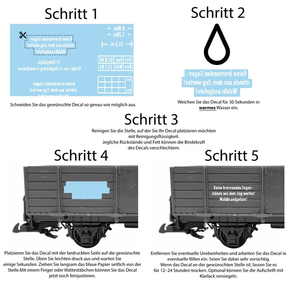 Beschriftungssatz für 2-achsige Nieder- & Hochbordwagen der DR/HSB ML-Train 88912951_auswahl3