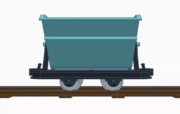 Kipplore Grubenhunt Feldbahnwagen mintgrün Spur-G als Bausatz ML-Train 88919100_auswahl6