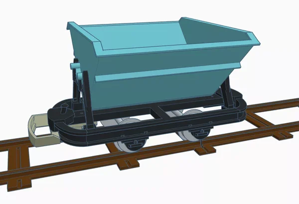3er Set Kipplore Feldbahnwagen mintgrün Spur-G als Bausatz ML-Train 88919140_auswahl4