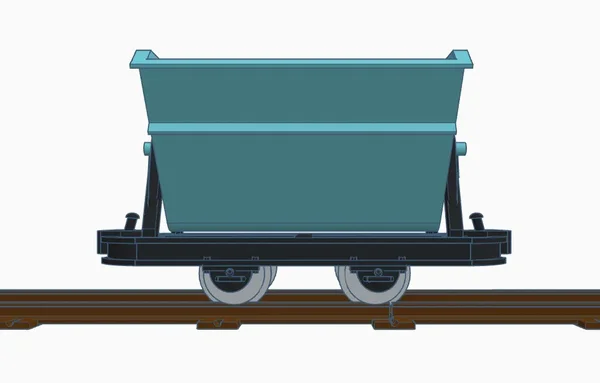 3er Set Kipplore Feldbahnwagen mintgrün Spur-G als Bausatz ML-Train 88919140_auswahl6