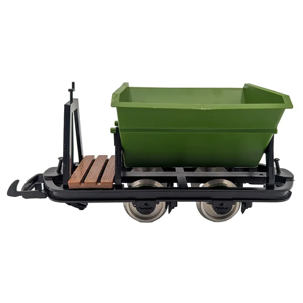 Kipplore mit Bremserbühne Grubenhunt Feldbahnwagen grün Spur-G als Bausatz ML-Train 88919250_auswahl4
