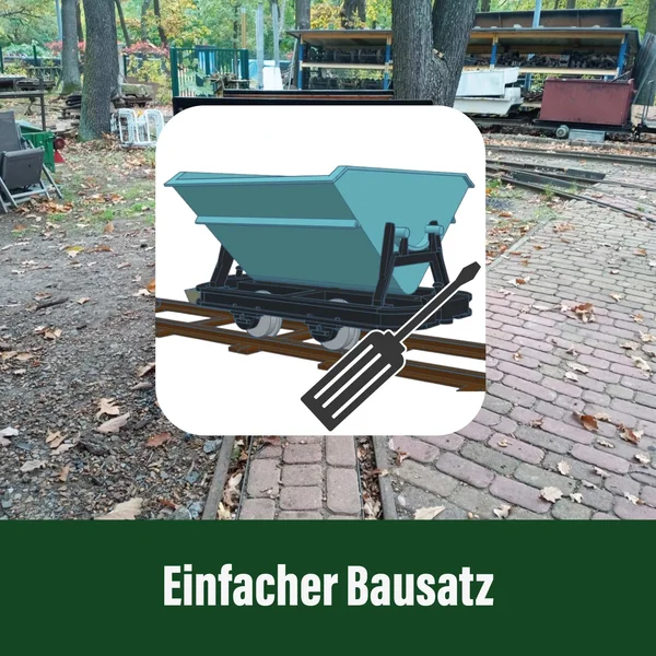 Torflore Grubenhunt Feldbahnwagen braun Spur-G als Bausatz ML-Train 88919340_auswahl1