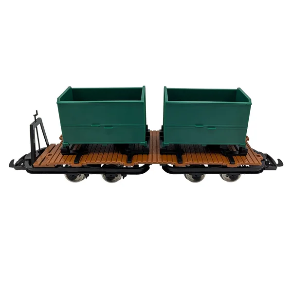 Feldbahn-Flachwagen mit Doppel-Kastenlore grün als Bausatz Spur G  ML-Train 88919377_auswahl5