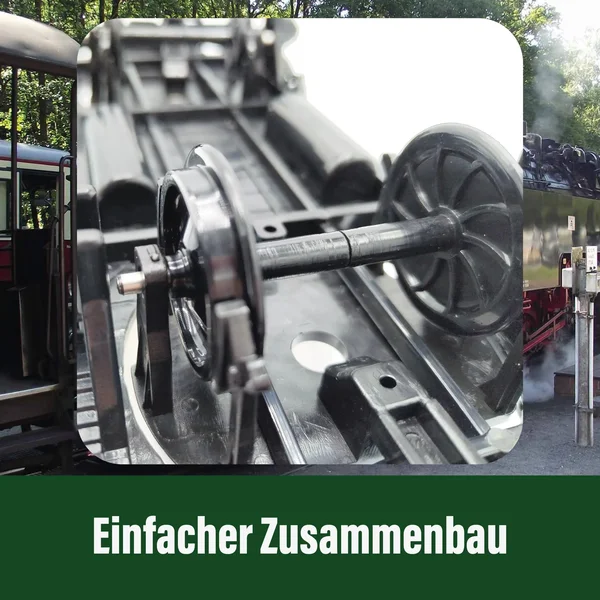 Träger-Flachwagen mit Doppel-Kipplore schwarz als Bausatz Spur G ML-Train 88919382  _auswahl2