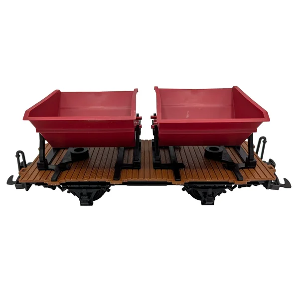 Träger-Flachwagen mit Doppel-Kipplore rot als Bausatz Spur G ML-Train 88919384_auswahl4