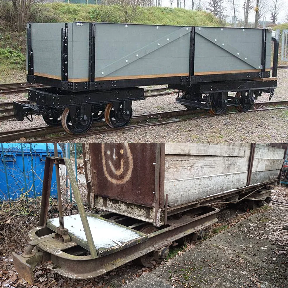 Feldbahn-Niederbordwagen braun als Bausatz Spur G ML-Train 88919392_auswahl5