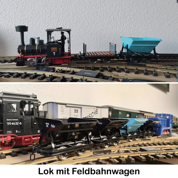 3er-Set Mannschaftswagen Lore Spur-G als Bausatz ML-Train 88919430_auswahl7