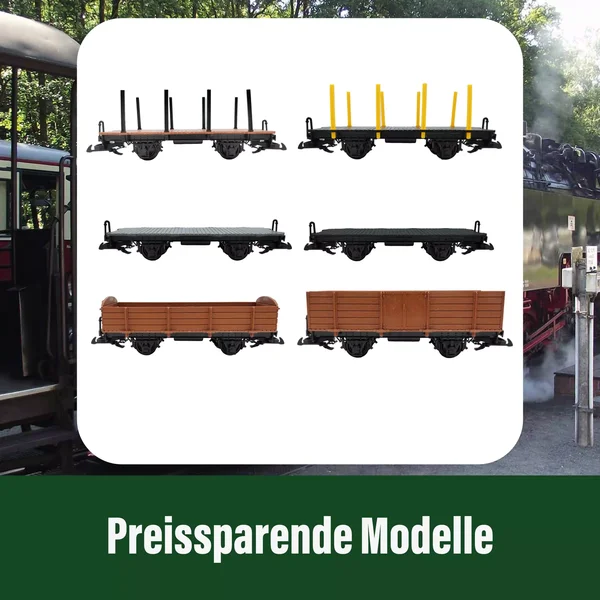 Hochbordwagen grau als Spur-G Bausatz ML-Train 88919550_auswahl3