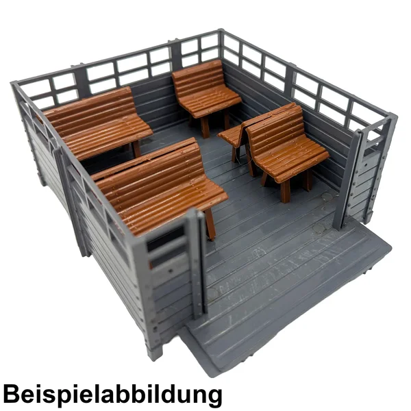2x Sitzbank groß braun Spur G ML-Train 88919709_auswahl4