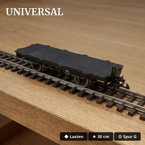 ML-Train Flachwagen Bausatz schwarz Spur G  27 Teile mit Metall-Speichenradsätzen 31 mm  ML-Train 88923510_auswahl4