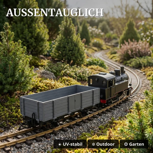 Hochbordwagen Bausatz grau Spur G – Metall-Speichenradsätze 31 mm ML-Train 88923550_auswahl4