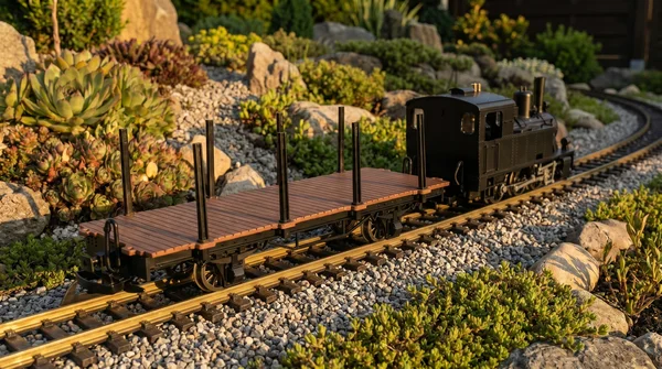 Rungenwagen Bausatz Spur G braun/schwarz mit Metall-Speichenradsätzen 31 mm – 42 Teile ML-Train 88923560_auswahl1
