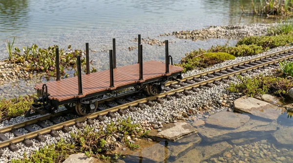 Rungenwagen Bausatz Spur G braun/schwarz mit Metall-Speichenradsätzen 31 mm – 42 Teile ML-Train 88923560_auswahl5