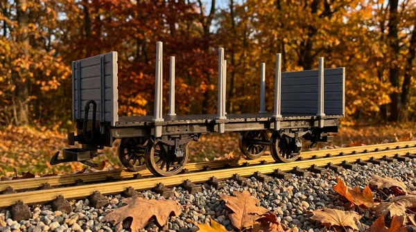 Rungenwagen Bausatz Spur G schwarz/grau mit Metall-Speichenradsätzen 31 mm –44 Teile ML-Train 88923600_auswahl5