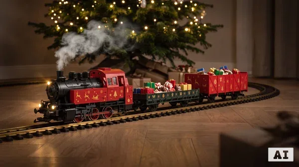 Start-Set Weihnachtszug Dampflok mit 2 Güterwagen Piko 02412_auswahl1