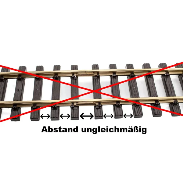 6x Flexgleis gerade 150 cm  mit 12x Schraub-Verbinder ML-Train 8911552_auswahl3