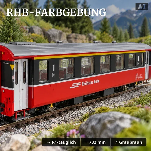 RhB Personenwagen EW III digital - A 1272 1. Klasse - mit Sound und Zimo-Decoder Train Line 3335013 _auswahl4