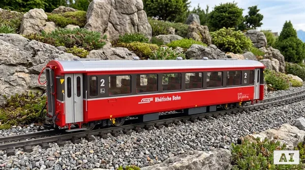 RhB EW III Personenwagen 2. Klasse B 2463 Spur G Digital mit Zimo-Decoder und Sound Train Line 3335019 _auswahl1