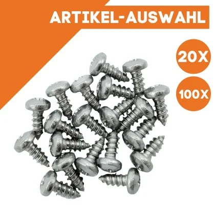 Schraube V2A 3,0 x 6,5 mm