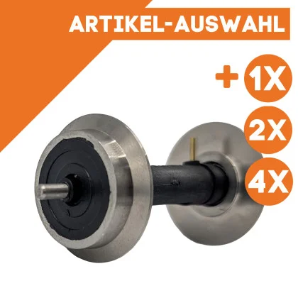 Vollradsatz kugelgelagert stromführend aus Edelstahl 26 mm Spur G