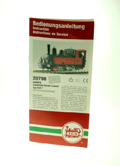 Bedienungsanleitung 20790 Dampflok LGB 80005-E006