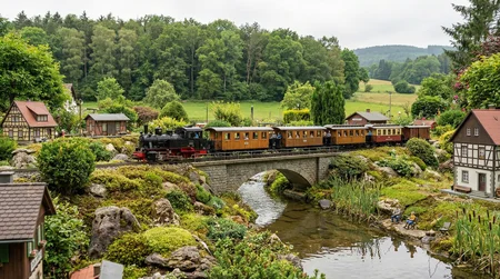 Historische Schmalspurbahn Personenwagen für Gartenbahn Anlage