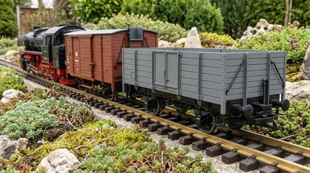 Bremsschlauch am Güterwagen der Spur G korrekt einbauen und befestigen