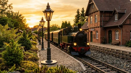 Stilvolle Straßenlaterne für die Spur G Gartenbahn