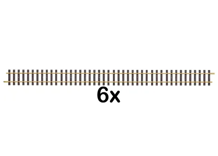 6 x Gleis gerade 1200 mm LGB 10610