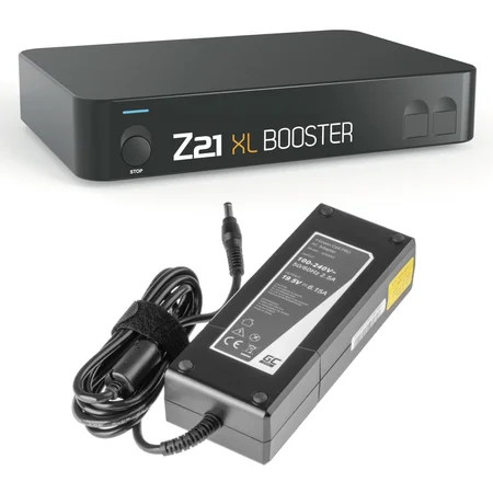 XL Booster Roco 10869 mit Netzteil von Green Cell 6A Extra Power Spur-G