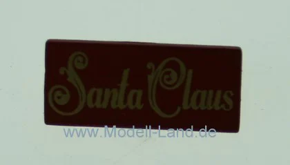 Laternenschild rot Santa C. Dampflok UP LGB 70325-E003