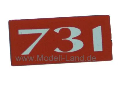 Kesselschild 731 Dampflok UP LGB 72442-E003