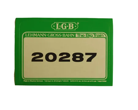 Aufkleber Dampflok Rio Grande Güterzug Starter Set LGB 20287