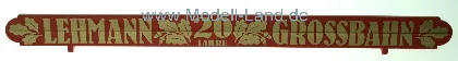 Reklameschild rot E-Lok Straßenbahn LGB 20350-E048