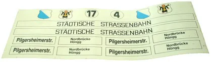 Aufkleber 4/17 E-Lok Straßenbahn LGB 20350-E198
