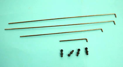 Handlaufstange, Halter, Schaltstange 8 Teilig für Dampflok Corpet - Louvet LGB 20781-M009