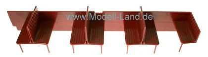 Sitzreihe rot Personenwagen DEV LGB 30200-E009