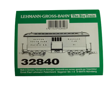 Aufkleber Personenwagen Gepäckwagen DSP&PRR LGB 32840